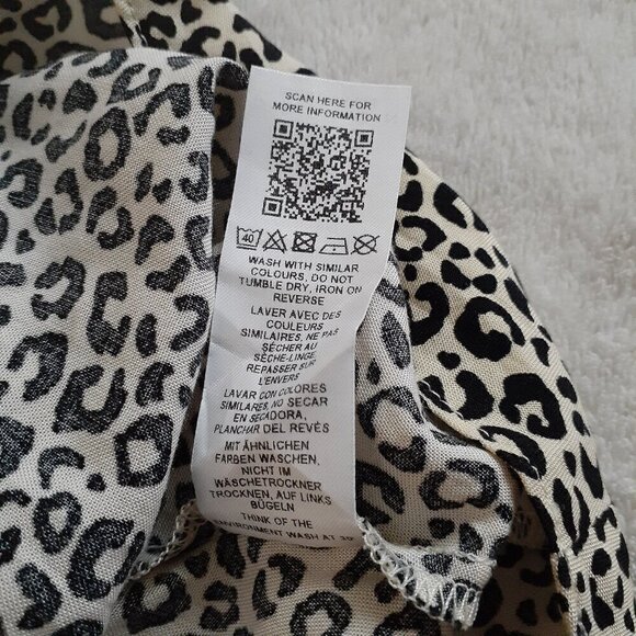 ASOS Women's Size 6 (UK 10) Cream Animal Print Milkmaid Corset Mini Dress - Picture 10 of 16